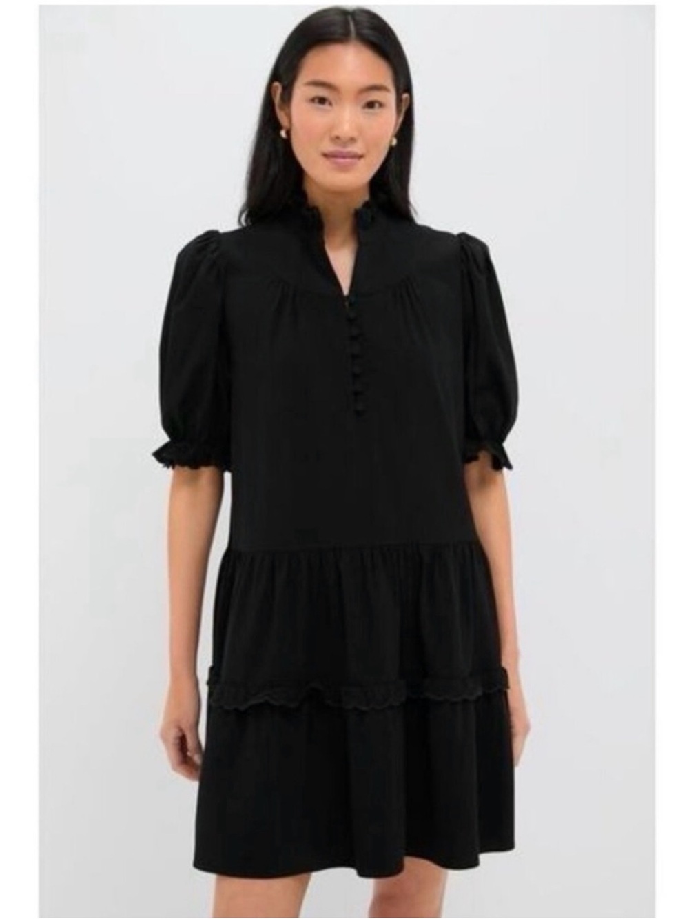 NWT Tuckernuck size M Selena mini dress in black - Picture 2 of 10